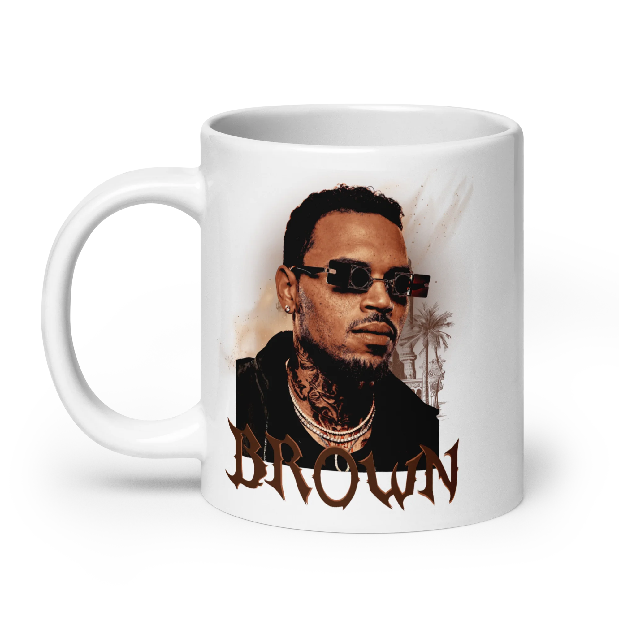 HIGHLINE BROWN White Glossy Mug - Image 8