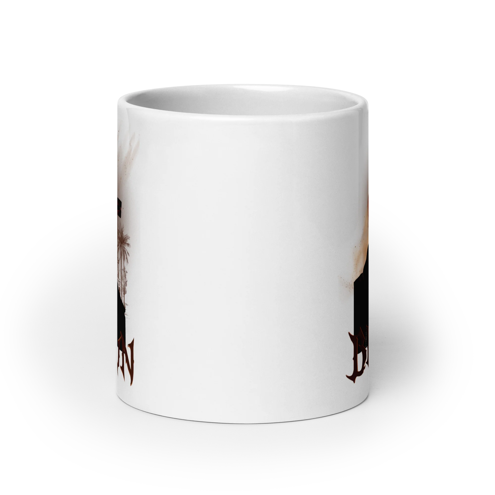 HIGHLINE BROWN White Glossy Mug - Image 9