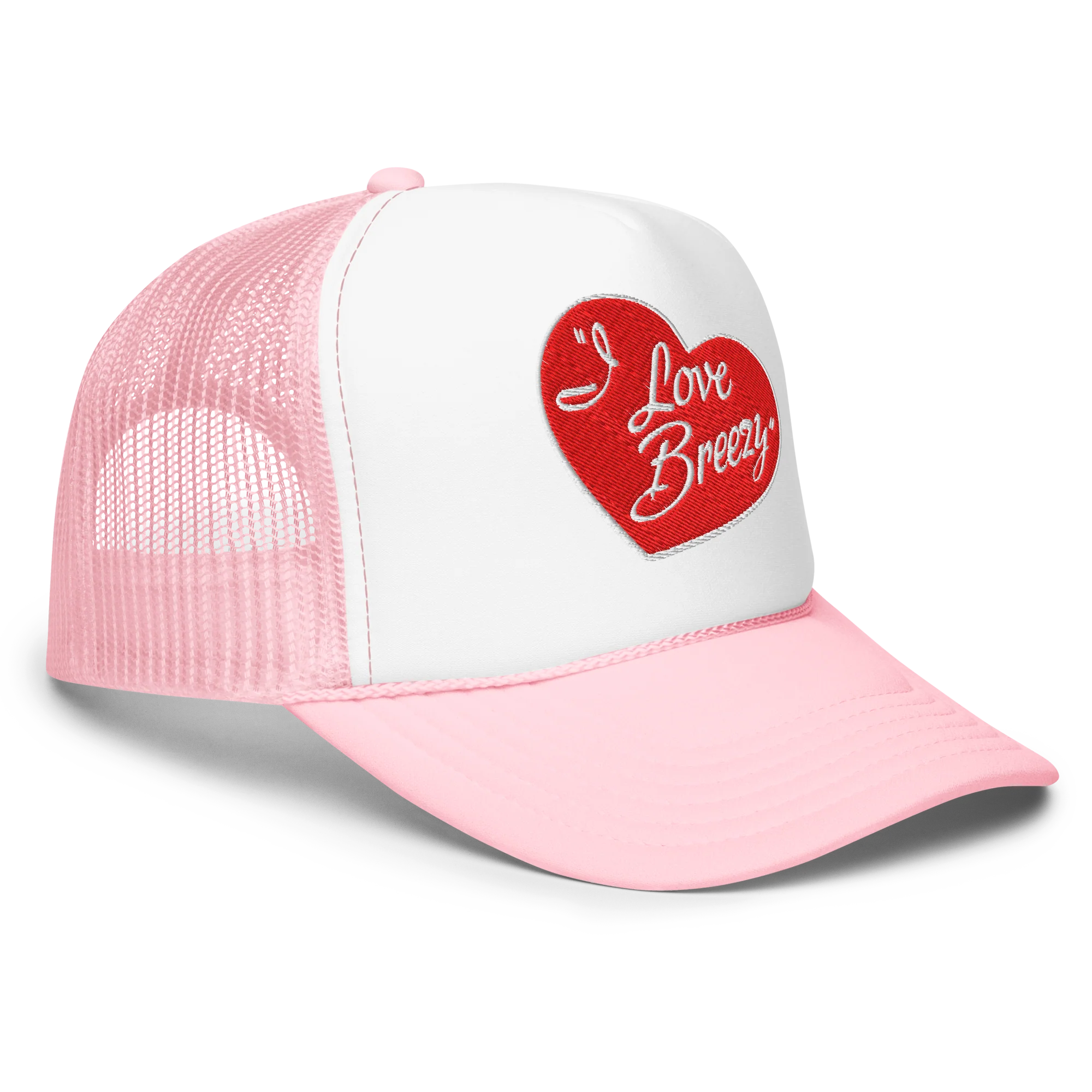 I LOVE BREEZY FOAM TRUCKER HAT - Image 3