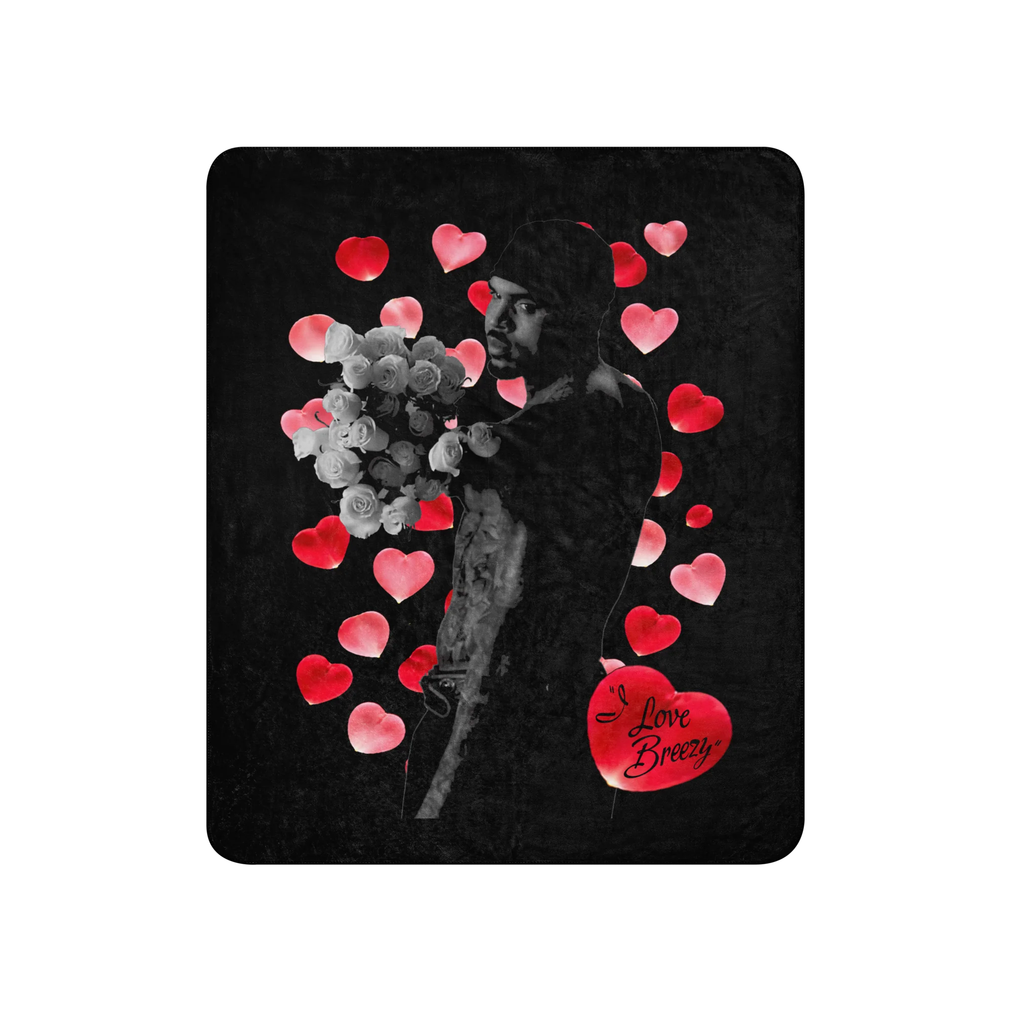 I LOVE BREEZY PEDALS Sherpa blanket - Image 3