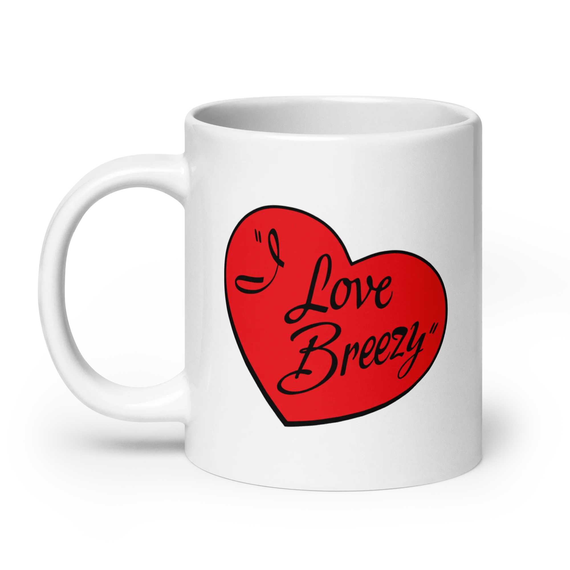 I LOVE BREEZY WHITE MUG - Image 6
