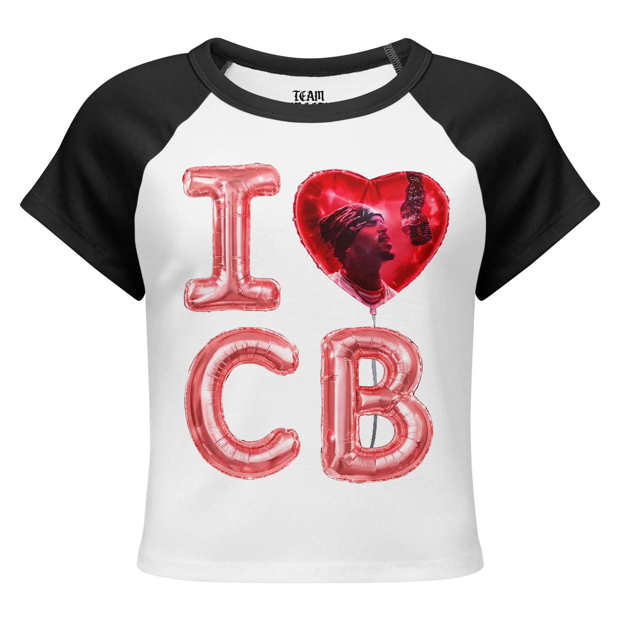 I LOVE CB BALLOON WOMEN'S BABY TEE