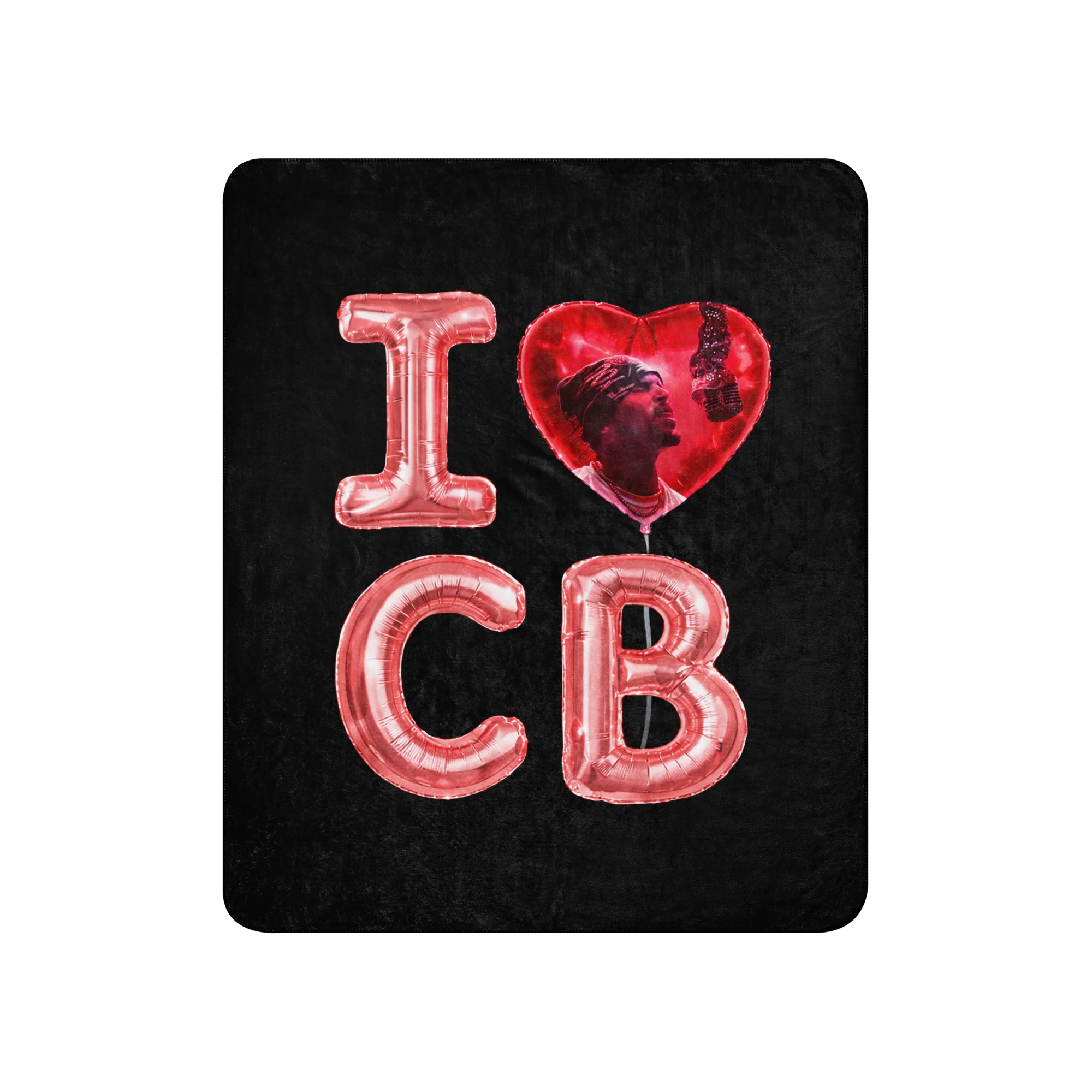 I LOVE CB BALLOON Sherpa blanket - Image 3
