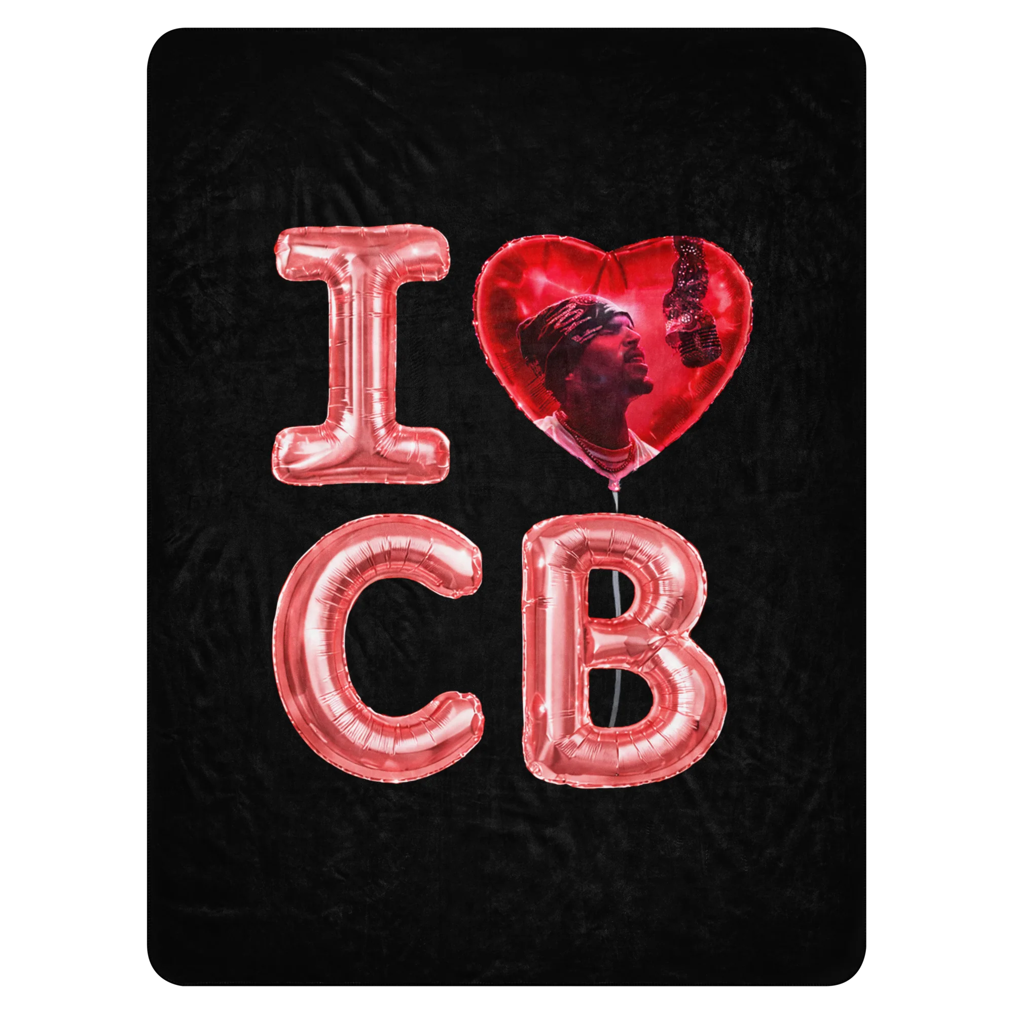 I LOVE CB BALLOON Sherpa blanket - Image 5