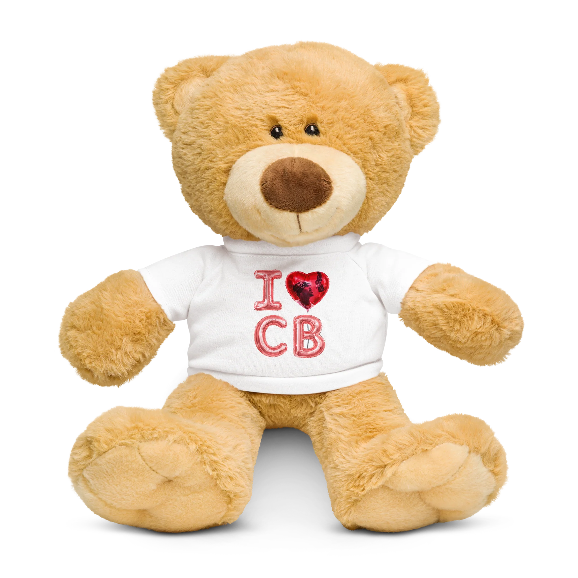 I LOVE CB BALLOON TEDDY BEAR