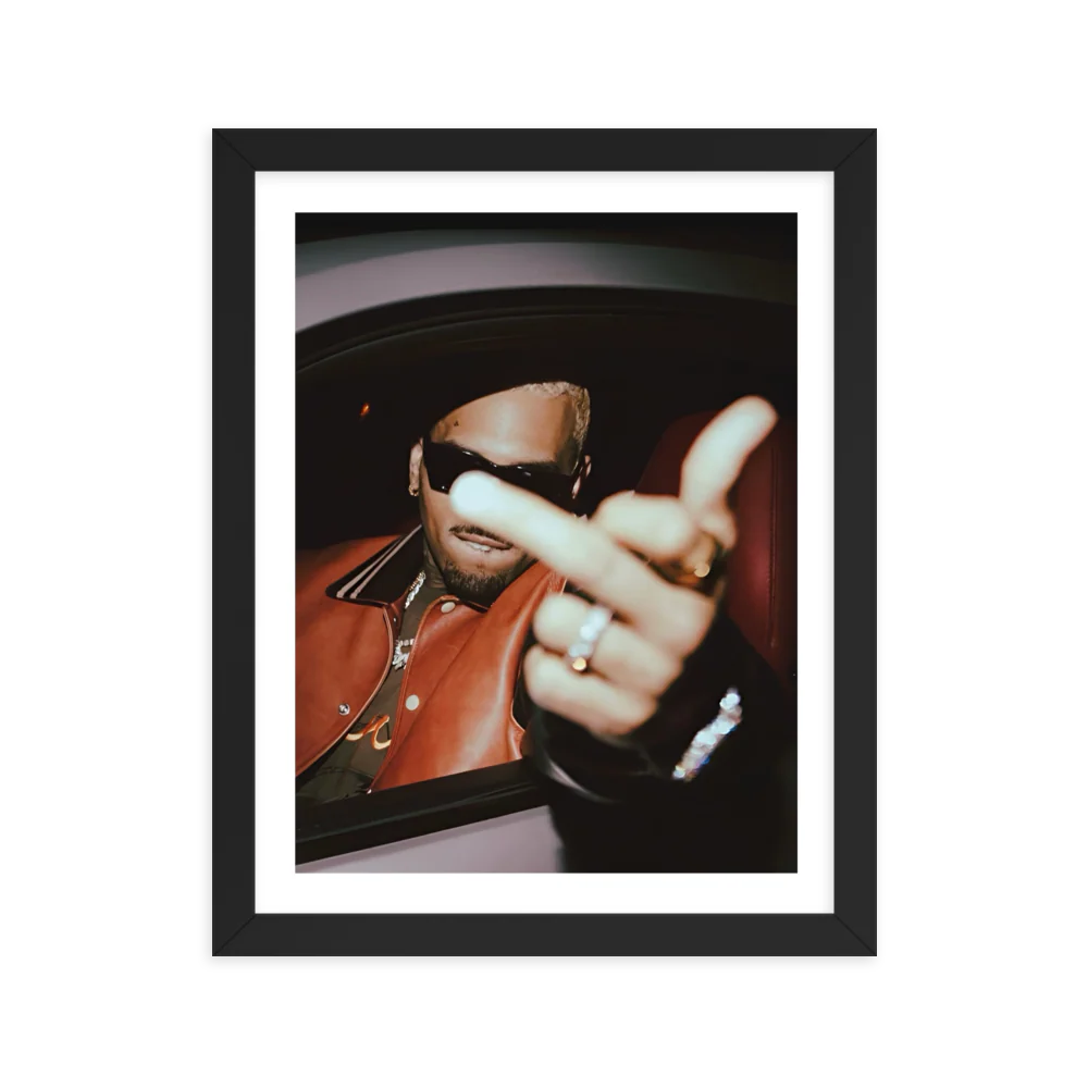 Middle Finger Framed Poster - Image 3
