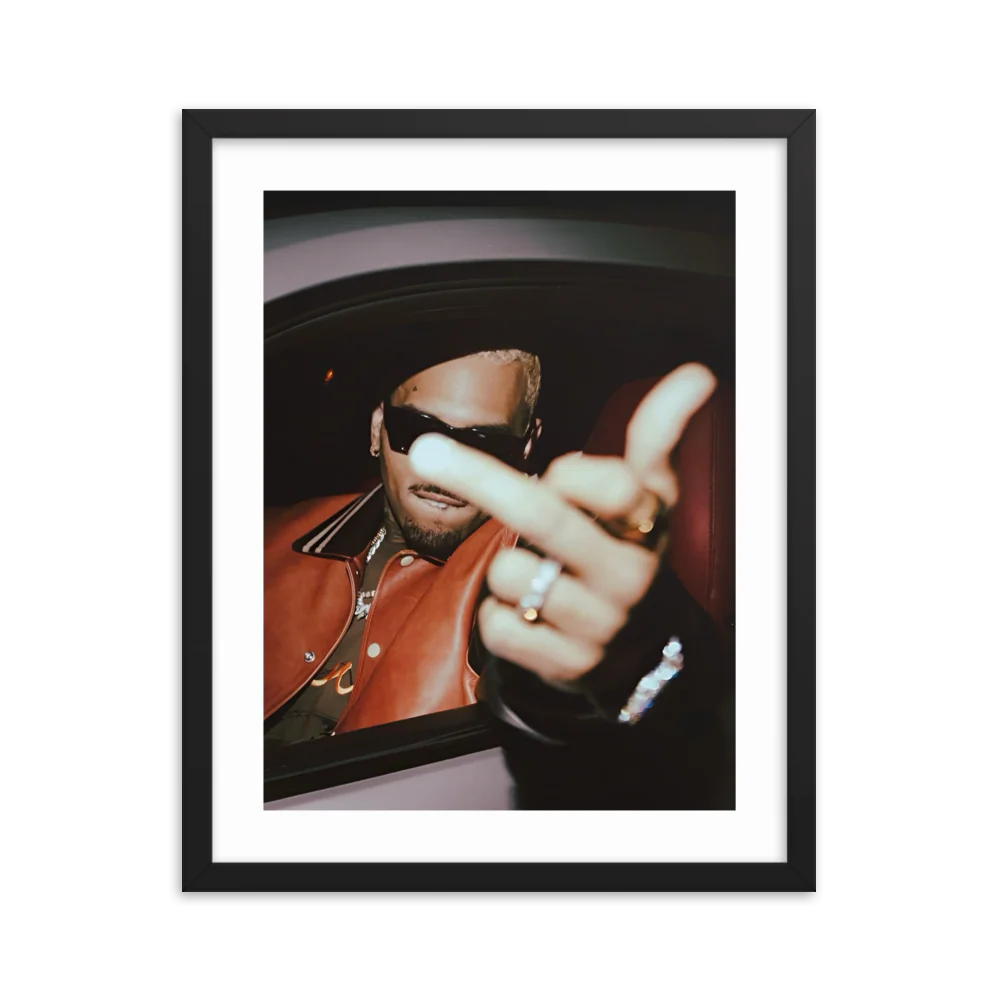 Middle Finger Framed Poster - Image 4