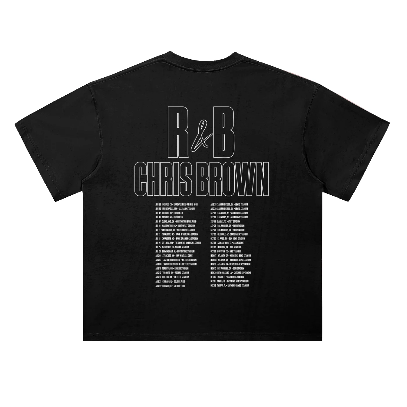 R&B HEADLINER S/S BLACK T-SHIRT - Image 2