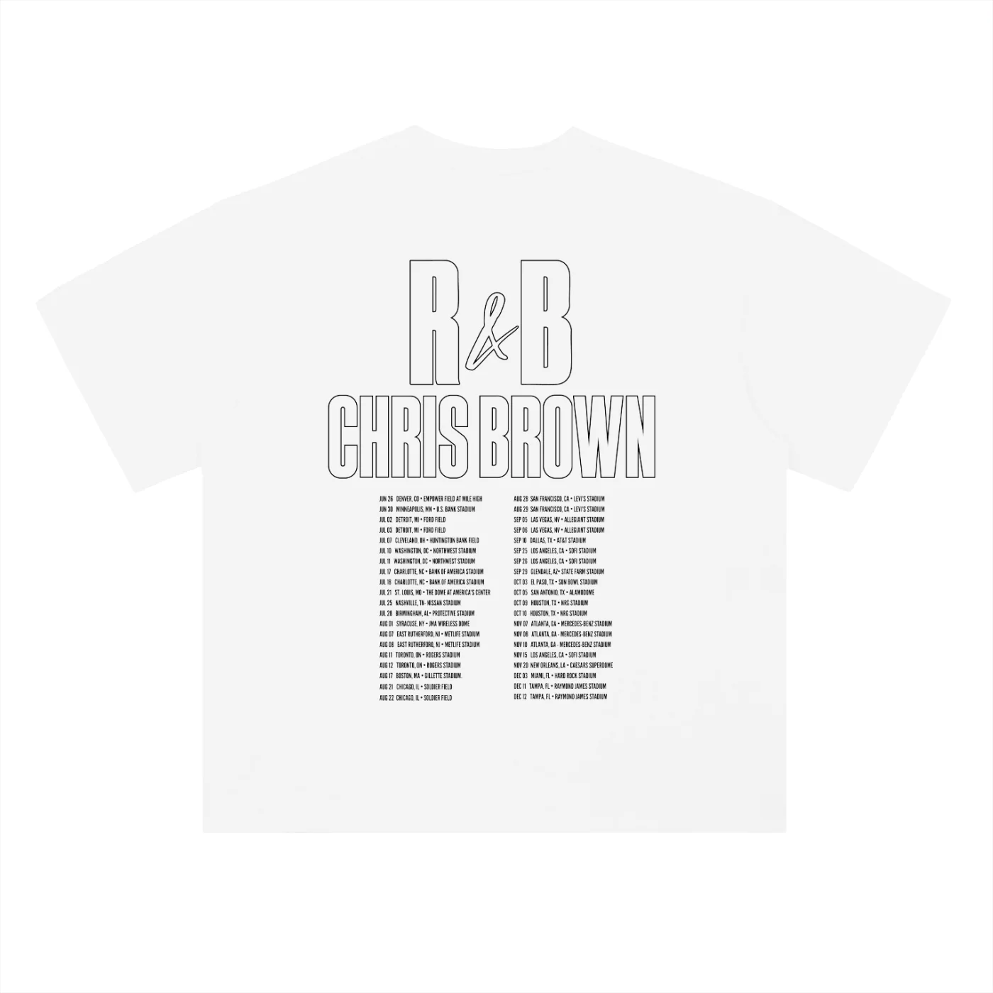 R&B HEADLINER S/S WHITE T-SHIRT - Image 2