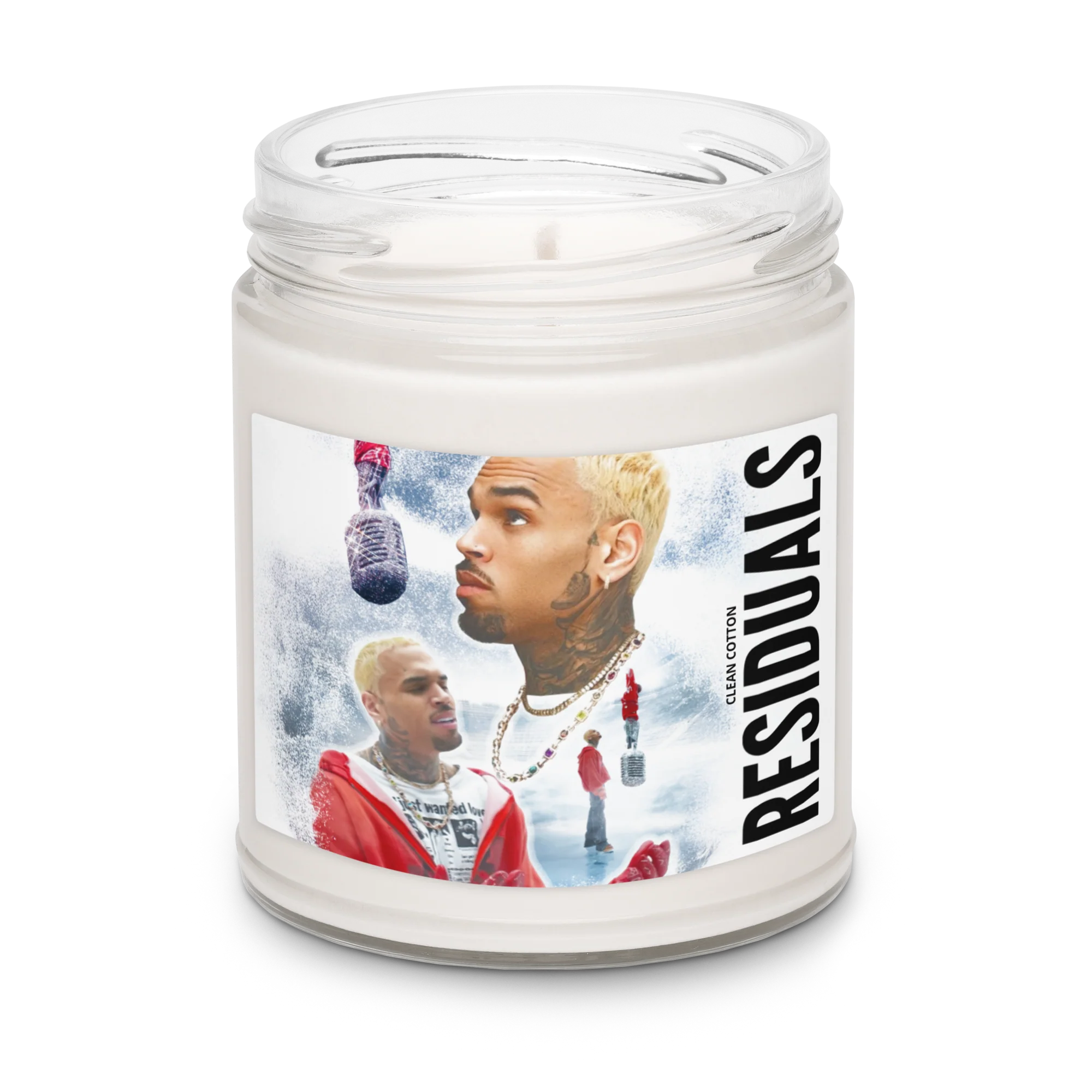 RESIDUALS V2 CLEAN COTTON SCENTED SOY CANDLE - Image 3