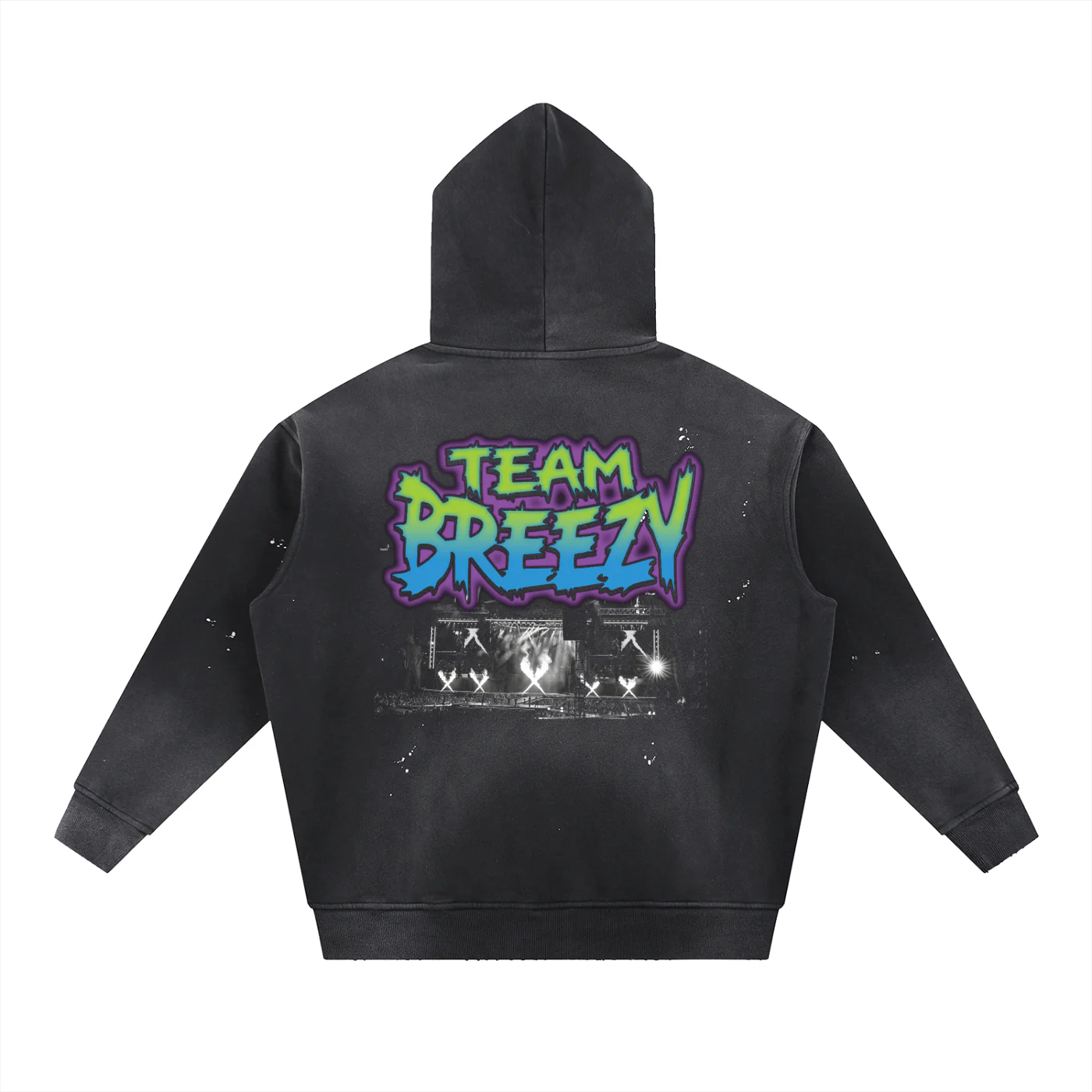 SPRING EQUINOX BLACK HOODIE - Image 2