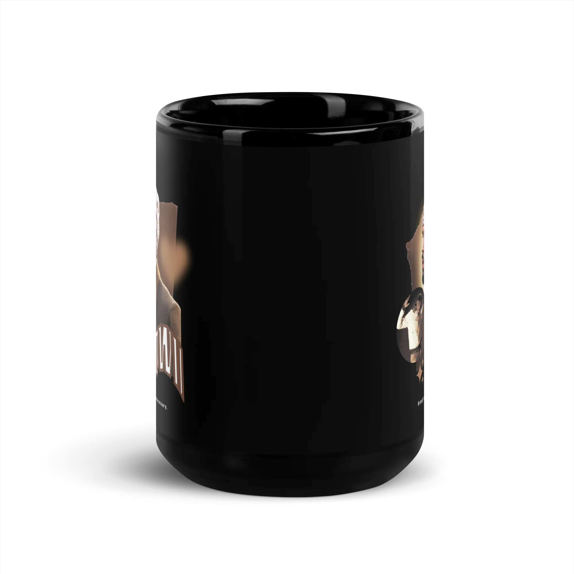 SUPERSTAR BROWN Black Glossy Mug - Image 6