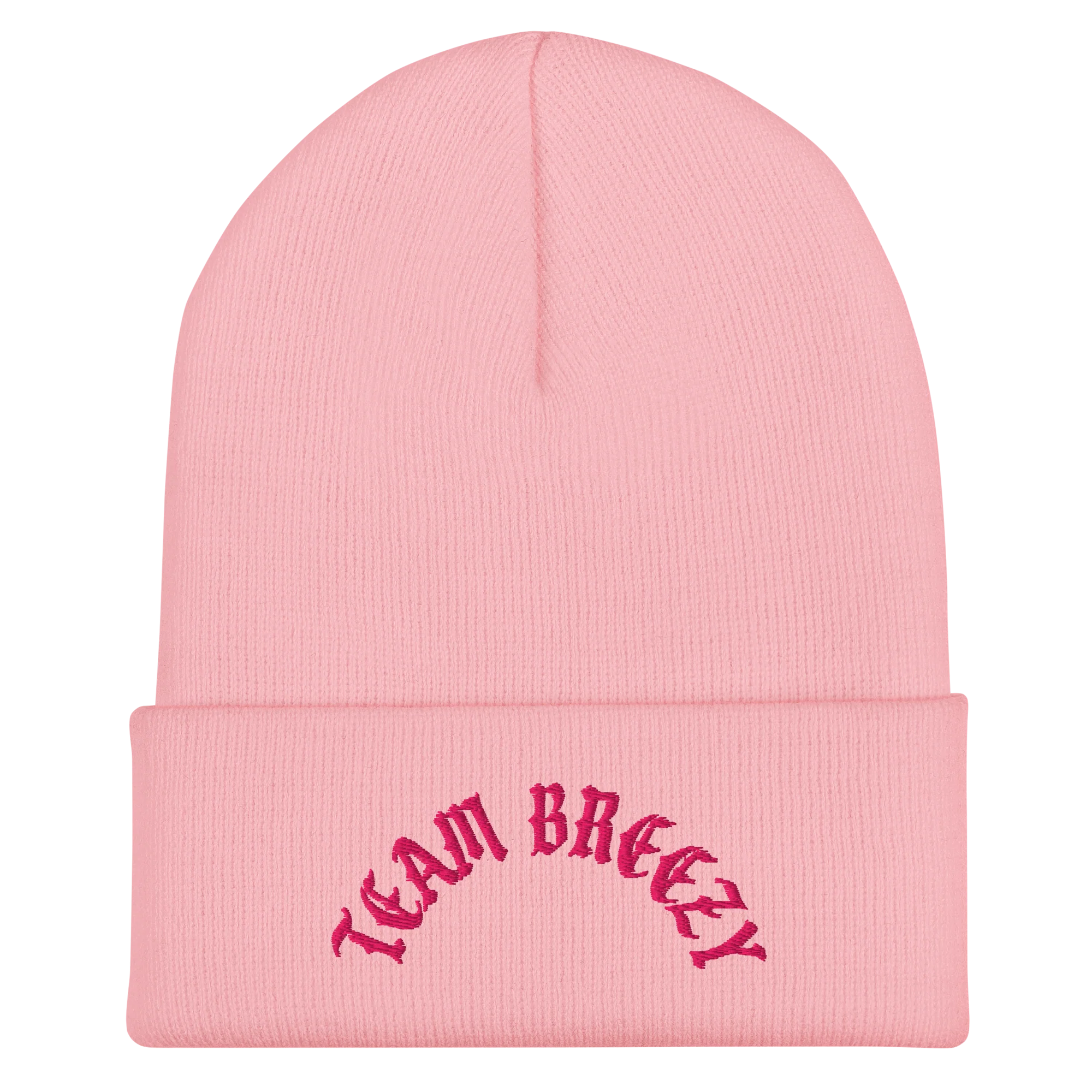 TEAM BREEZY BLACKLETTER Cuffed Beanie - Image 2