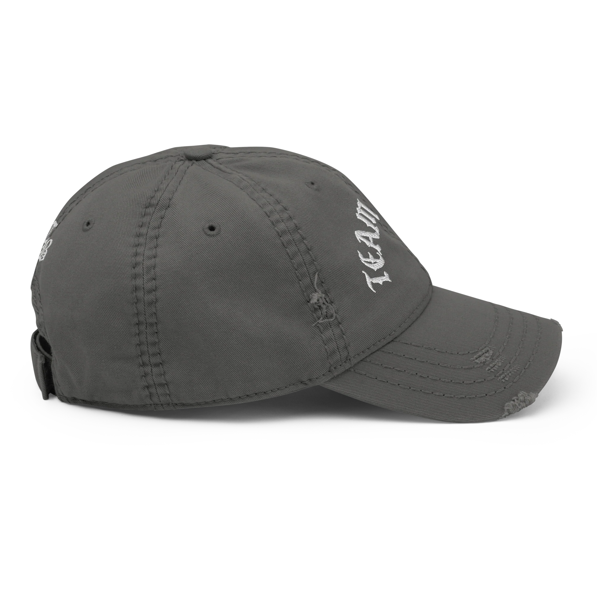 TEAM BREEZY BLACKLETTER Distressed Dad Hat - Image 12