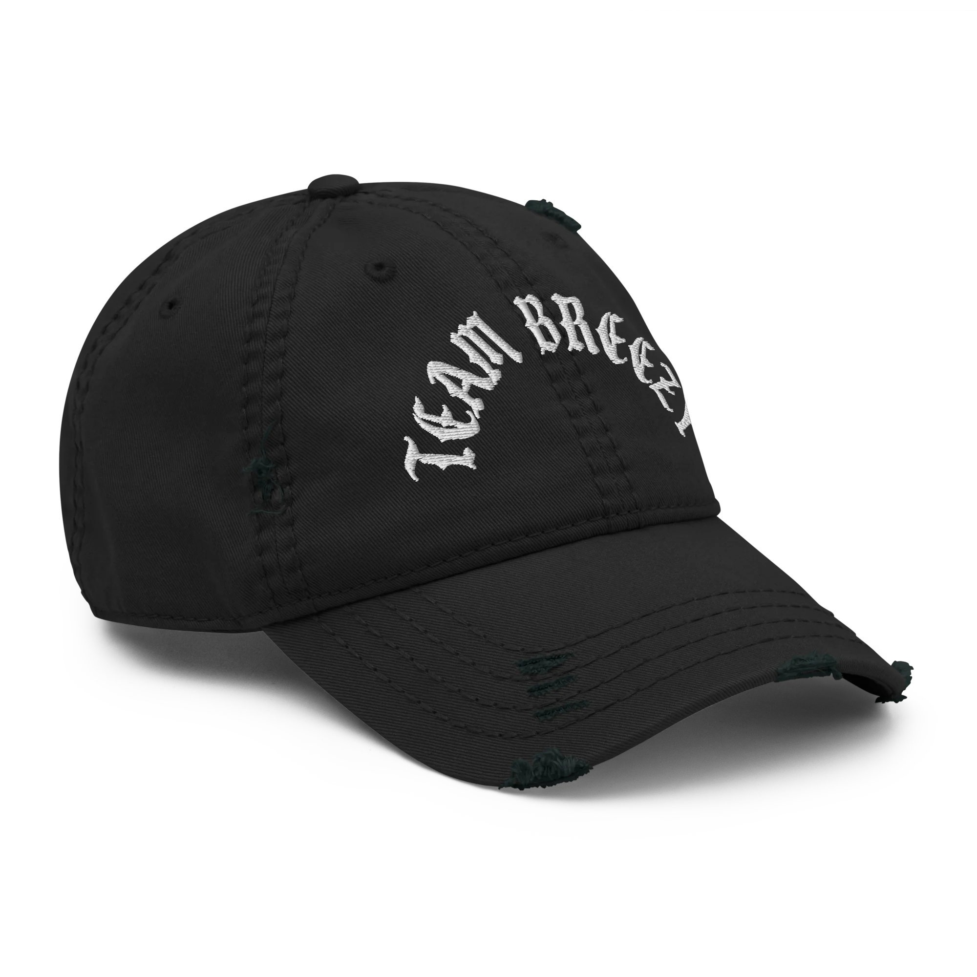 TEAM BREEZY BLACKLETTER Distressed Dad Hat - Image 5