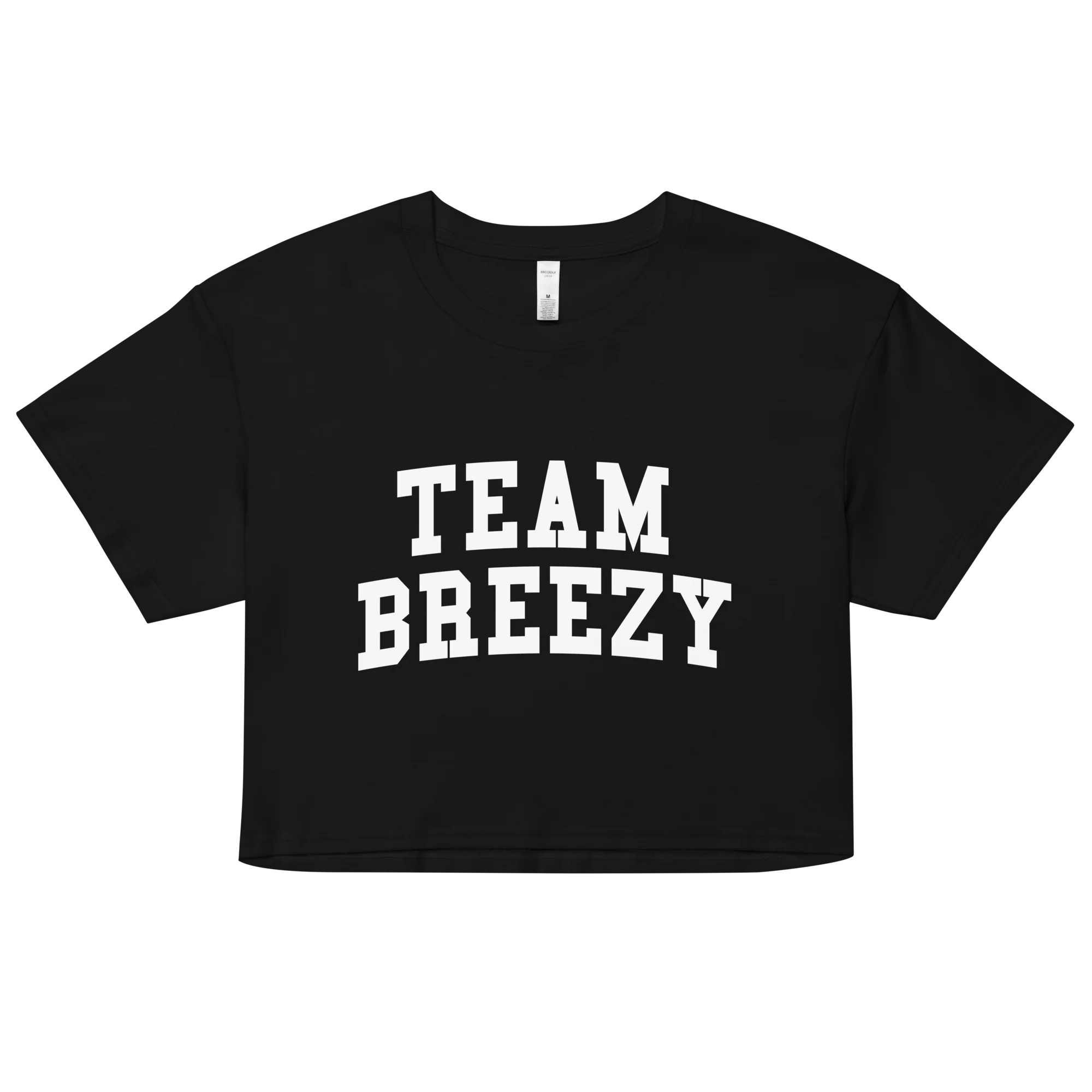 TEAM BREEZY COLLEGIATE WOMEN'S CROP TEE