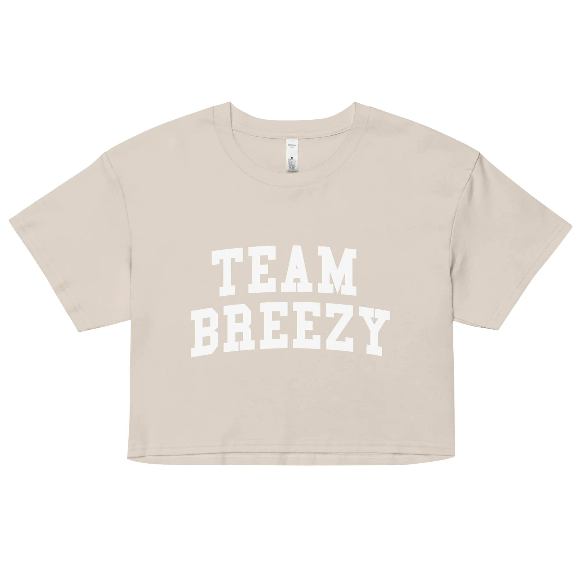TEAM BREEZY COLLEGIATE WOMEN'S CROP TEE - Image 3