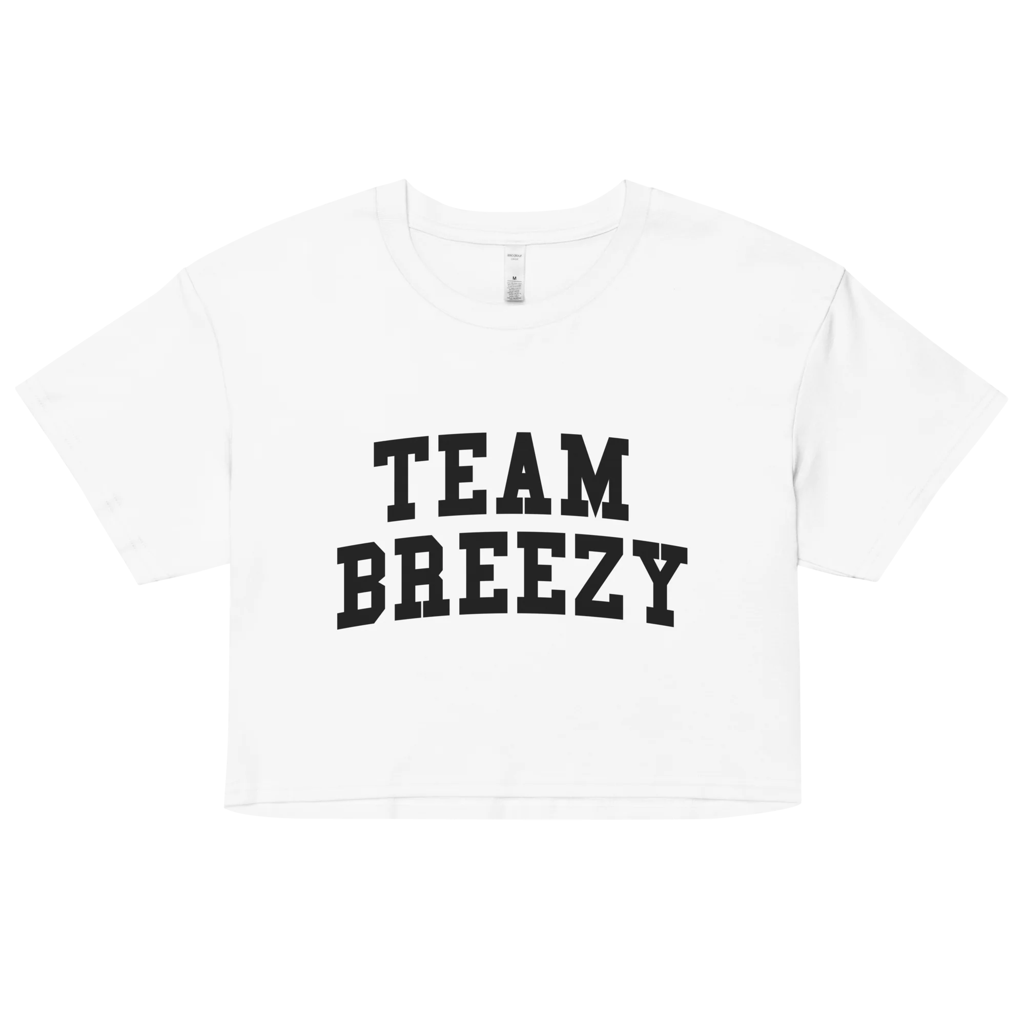 TEAM BREEZY COLLEGIATE WOMEN'S CROP TEE - Image 4