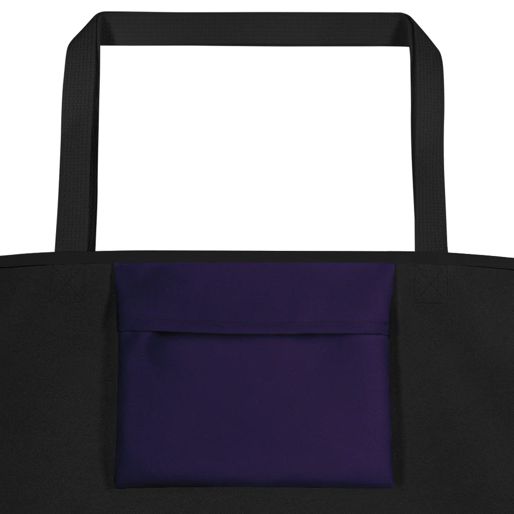 TEAM BREEZY INTERNATIONAL BLACKLETTER All-Over Print Large Tote Bag - Image 3