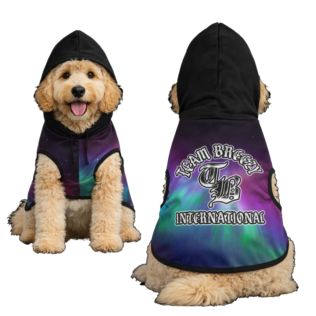 TEAM BREEZY INTERNATIONAL BLACKLETTER Pet hoodie