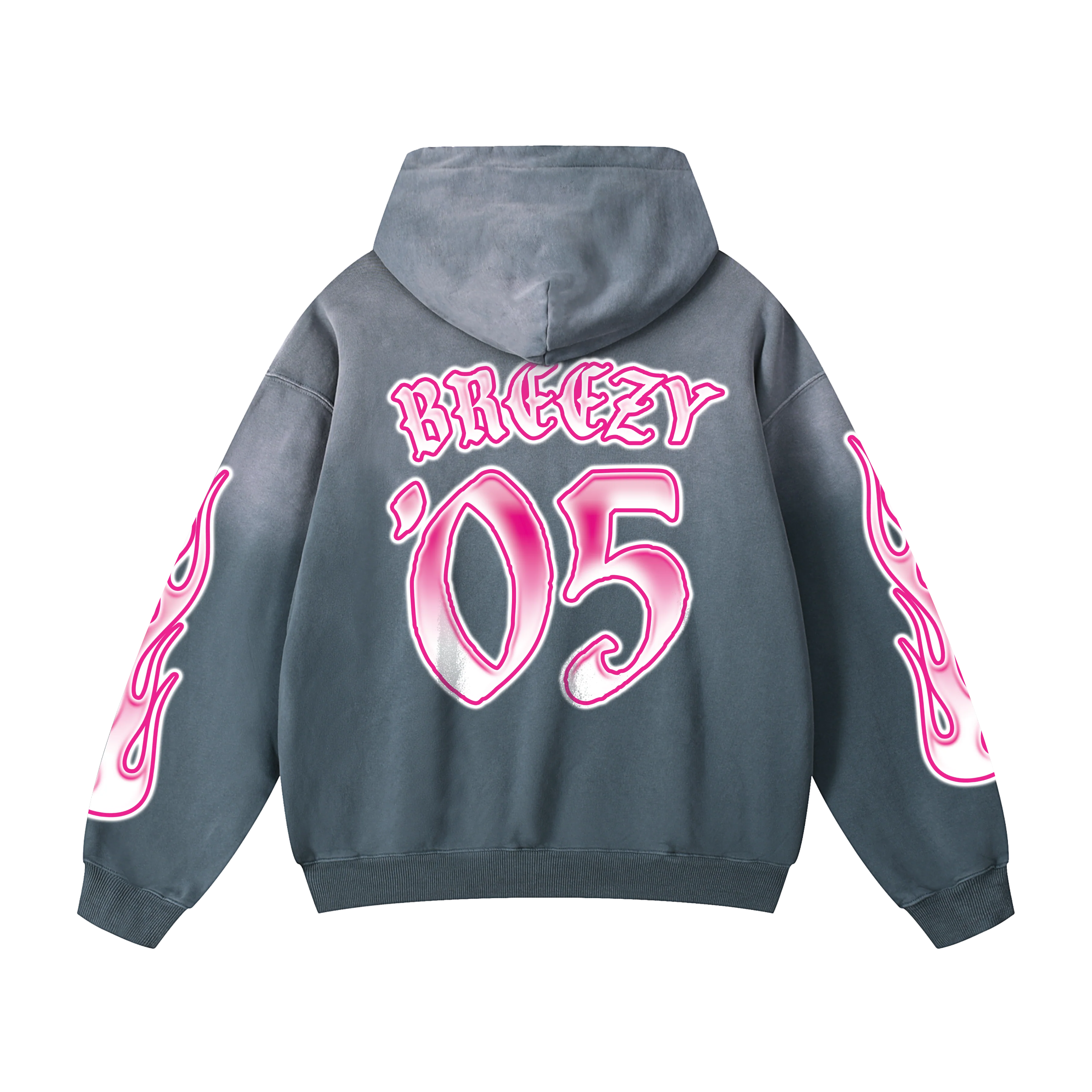TEAM BREEZY INTERNATIONAL BLACKLETTER SUN-FADE HOODIE - Image 2