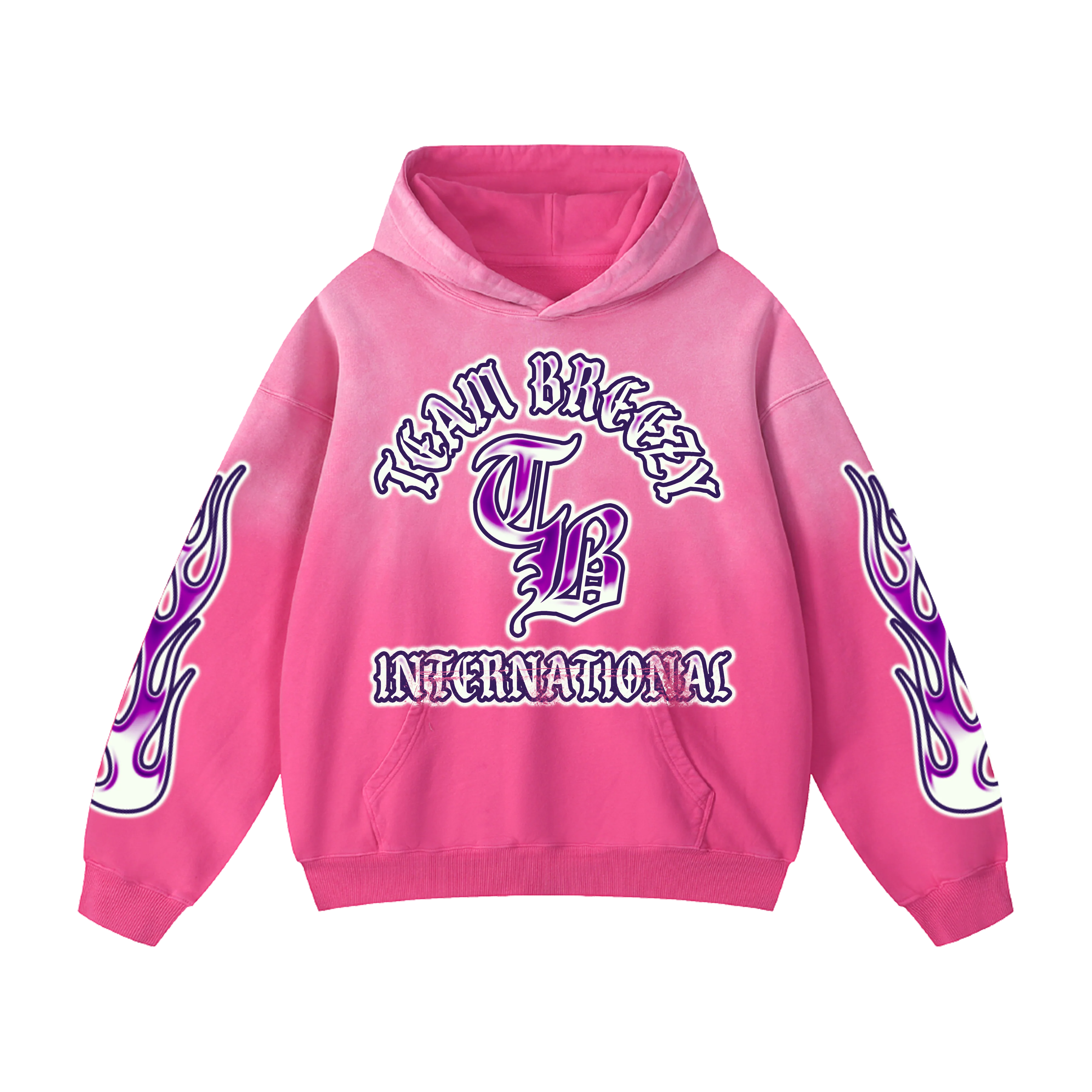 TEAM BREEZY INTERNATIONAL BLACKLETTER SUN-FADE HOODIE - Image 3