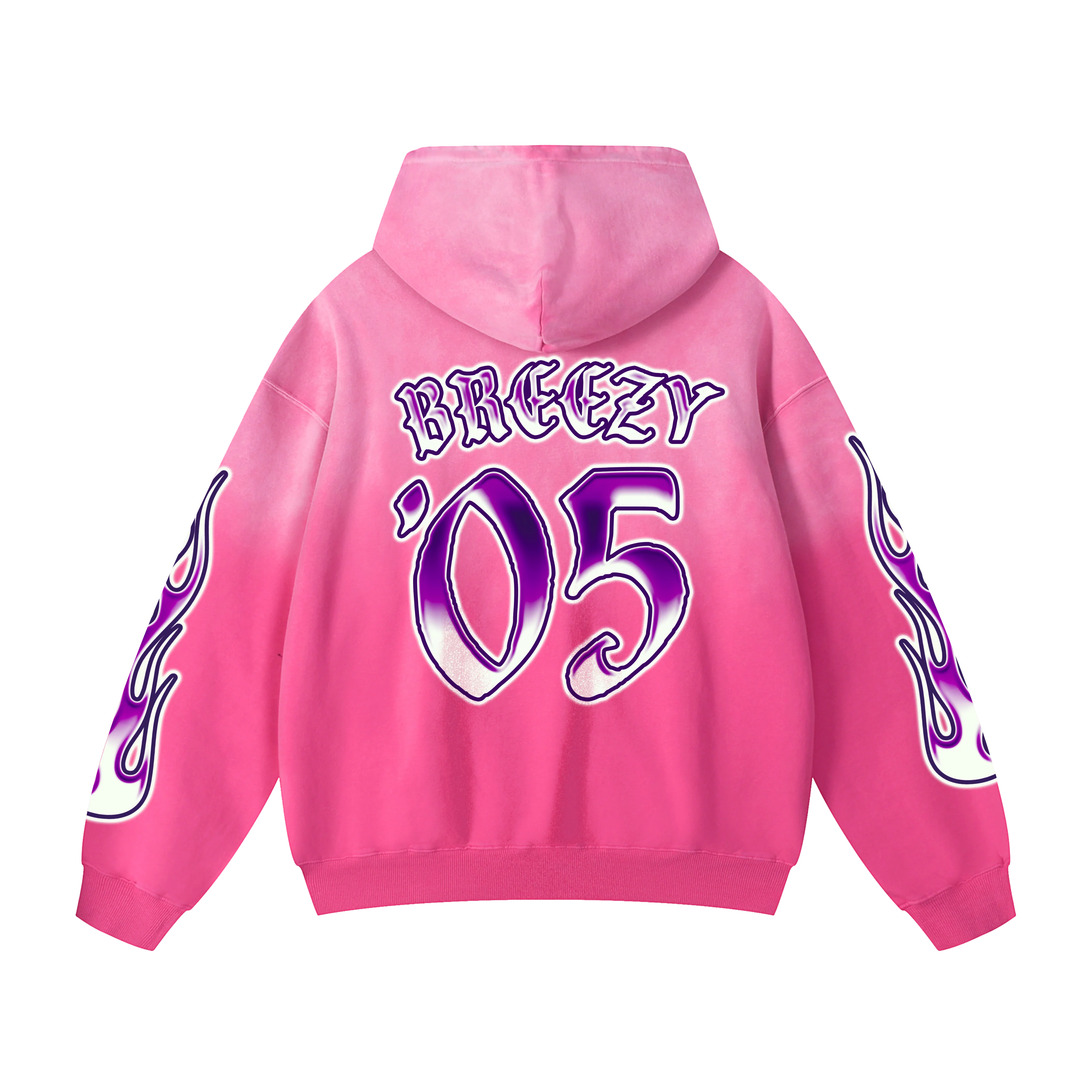 TEAM BREEZY INTERNATIONAL BLACKLETTER SUN-FADE HOODIE - Image 4