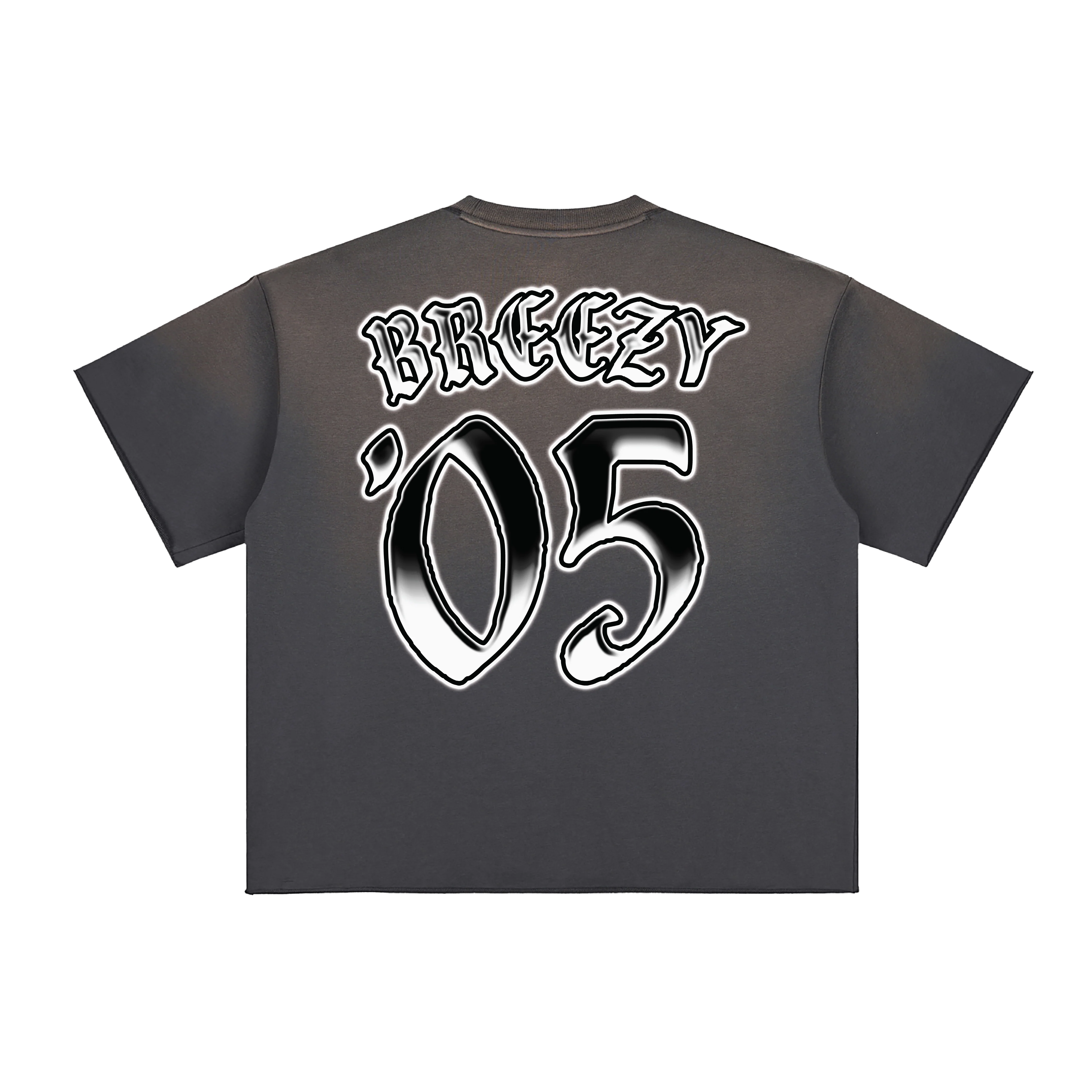 TEAM BREEZY INTERNATIONAL BLACKLETTER SUN FADE RAW EDGE S/S T-SHIRT - Image 2