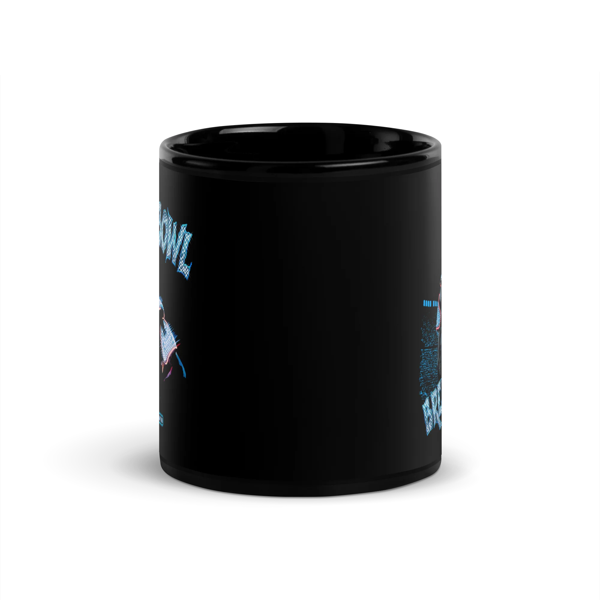 WITH YOU Black Glossy Mug - Image 3